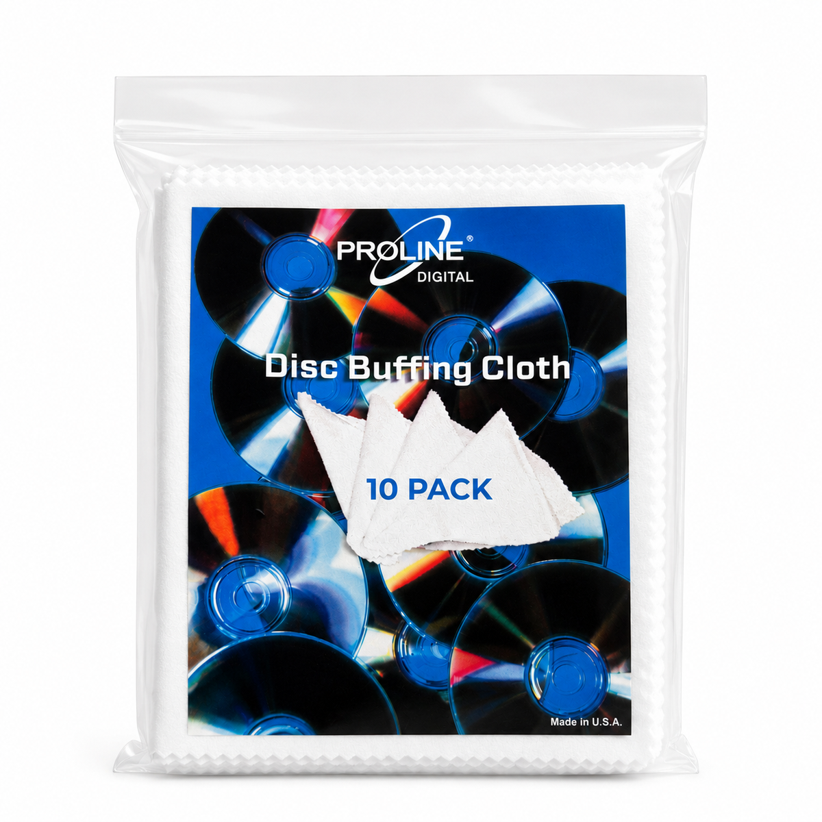 ProLine Digital Microfiber Disc Buffing Cloths | 10-Pack