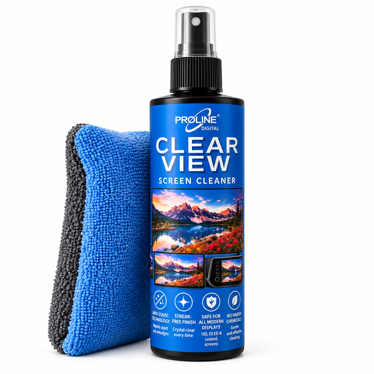 ProLine Digital Clear View Screen Cleaner | 8 oz