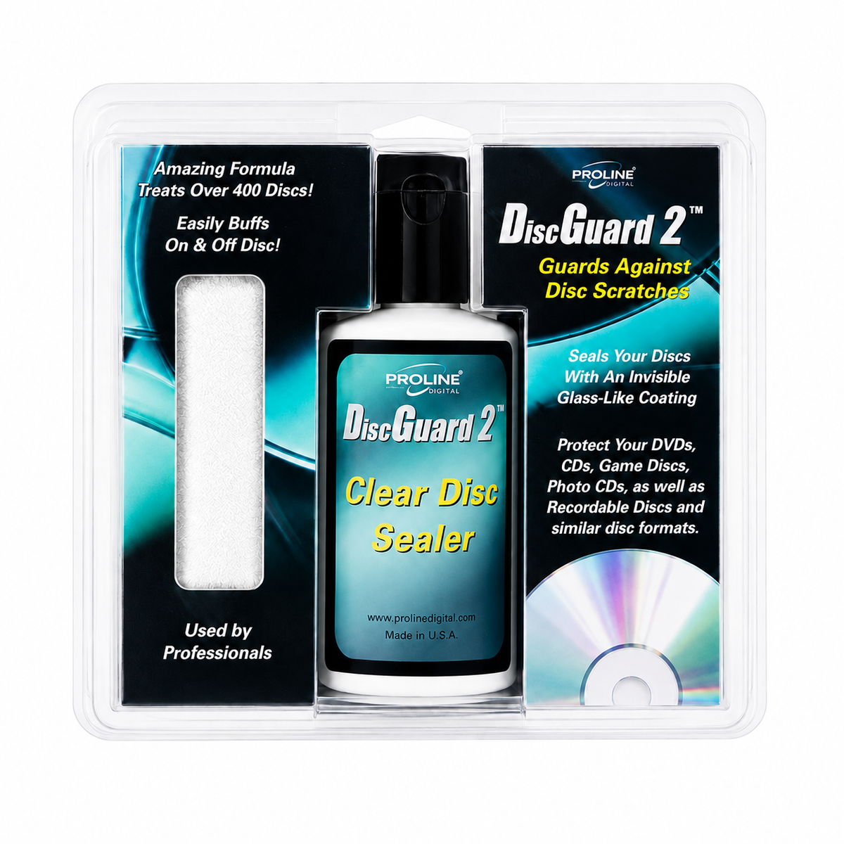 ProLine Digital Disc Guard 2 Clear Disc Sealer Kit | 2 oz